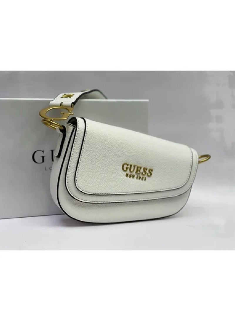 GUESS Small shoulder bag with 4G monogram print