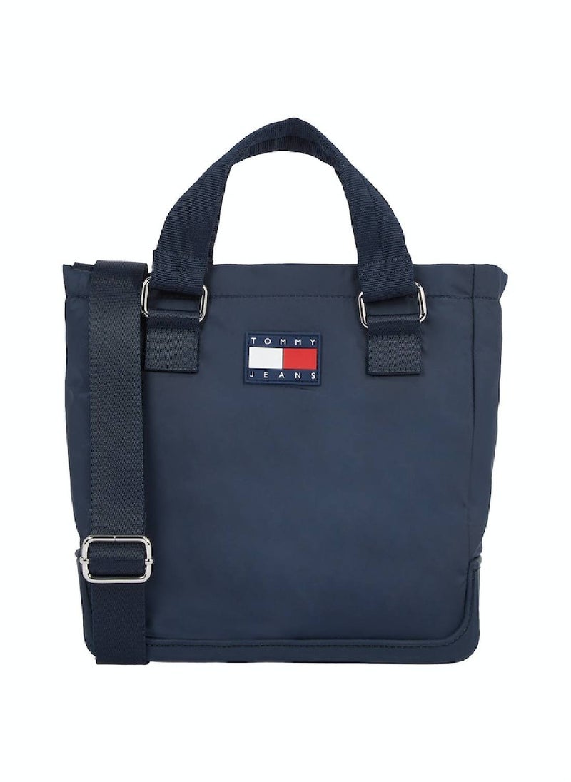 Women's Uncovered Tote Bag - Polyester, Blue