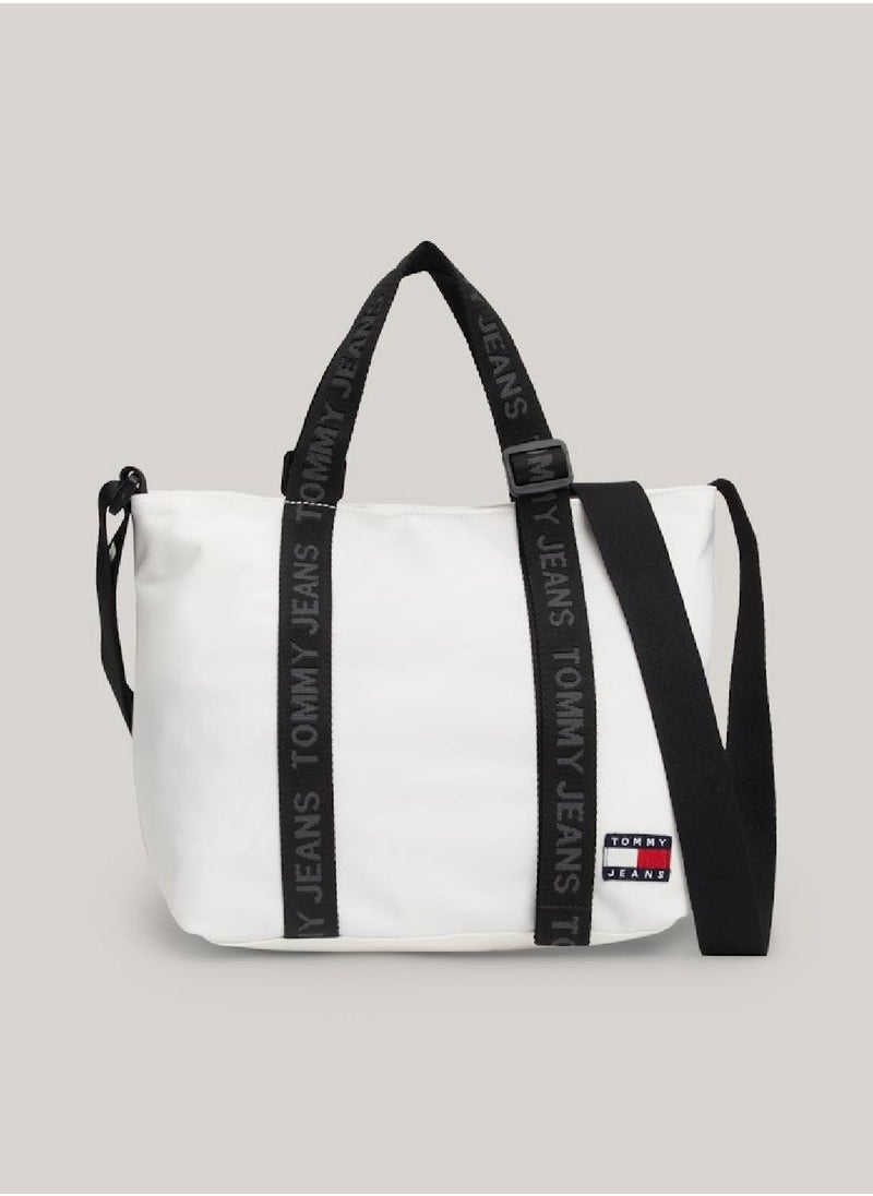 Women's Essential Mini Tote Bag - Polyester, White