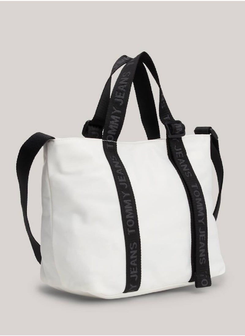 Women's Essential Mini Tote Bag - Polyester, White