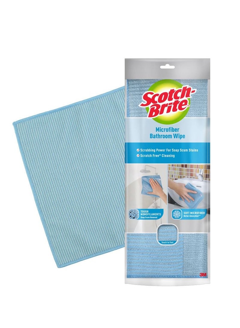 Scotch-Brite Microfiber Bathroom Wipe (Blue), Set of 1