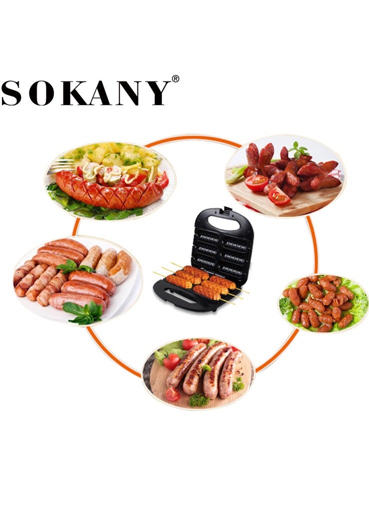 SOKANY Multifunctional Hot Dog Sausage Machine Small Roasted Sausage Automatic Temperature Control