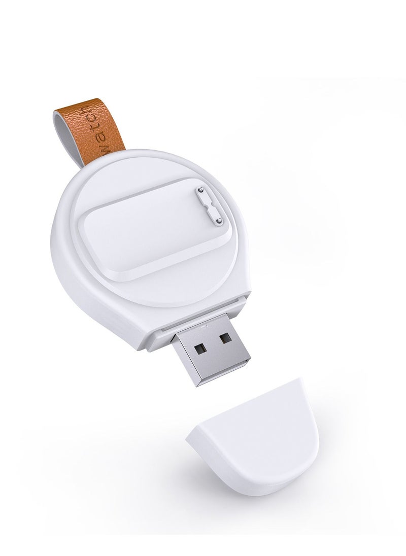 Smart Watch Wireless Magnetic Charger for Fitbit Charge 5 /Fitbit Luxe White