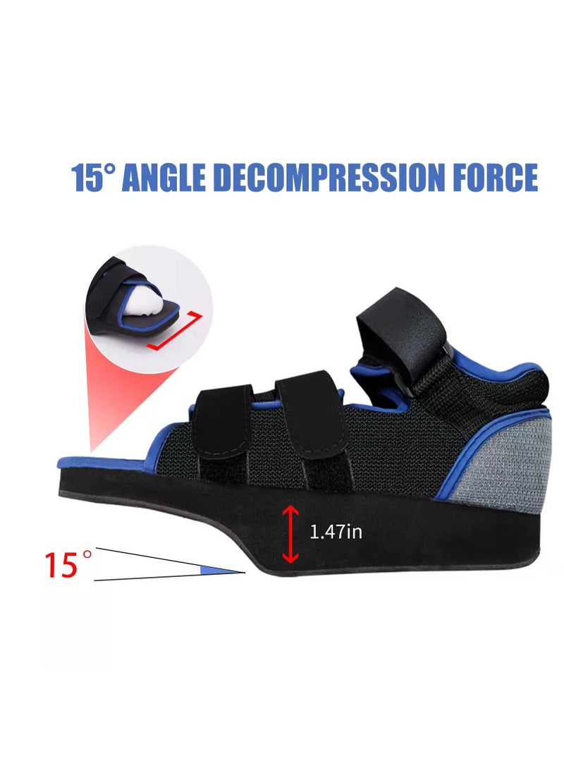 Post-op Shoes for Broken Toe Lightweight Shoes Medical Orthopedic Foot Brace Off-loading Healing shoe for Foot Surgery, Large