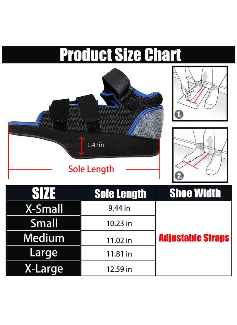 Post-op Shoes for Broken Toe Lightweight Shoes Medical Orthopedic Foot Brace Off-loading Healing shoe for Foot Surgery, Large