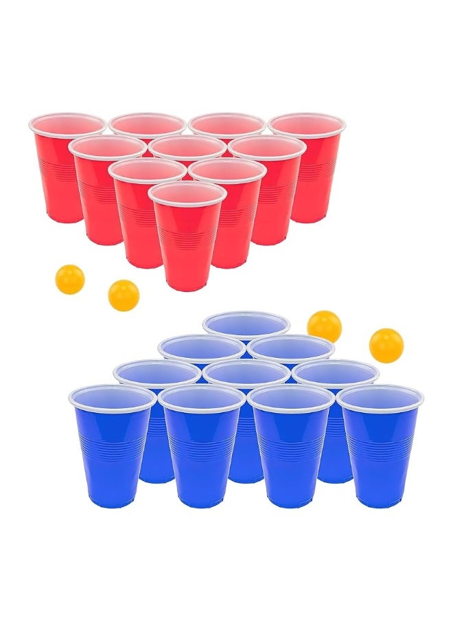 Beer Pong Set, Red Cups and Ping Pong Balls.