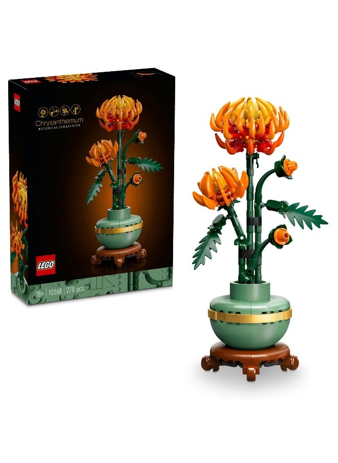 Icons Chrysanthemum Flower Decor 10368 Building Toy Set (278 Pieces)