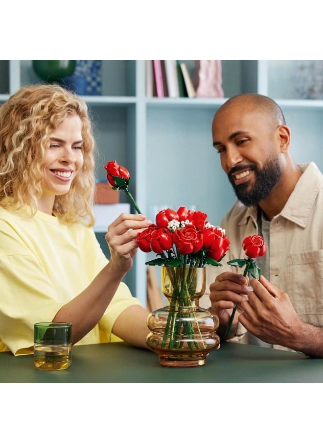 Icons Bouquet Of Roses 10328 Building Set (822 Pieces)