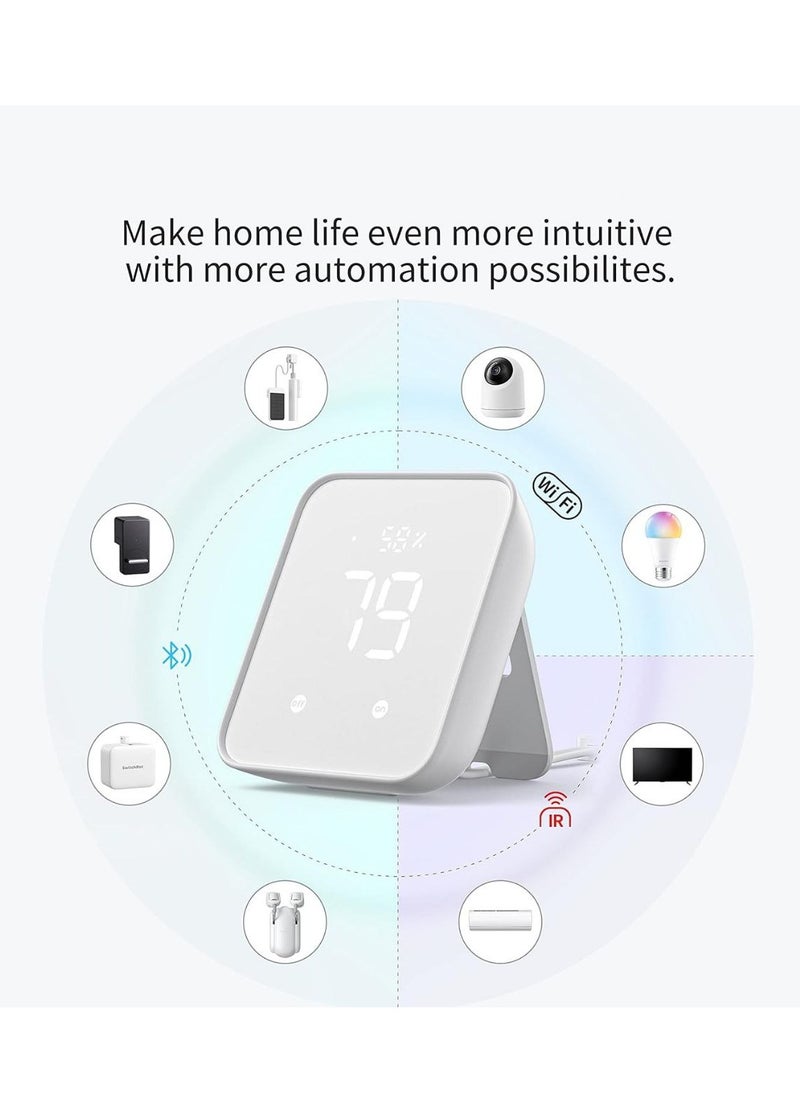 2 (2nd Gen), Work As A Wifi Thermometer Hygrometer, IR Remote Control, Smart Remote And Light Sensor, Link Switchbot To Wi-Fi (Support 2.4ghz), Compatible With Alexa & Google Assistant