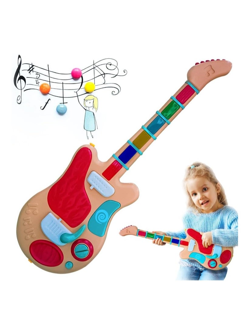 UKR Rocker Guitar Pink Electric Wireless Musical Toy – Fun Sound Guitar for Kids Ages 3+ – Perfect for Creative Play