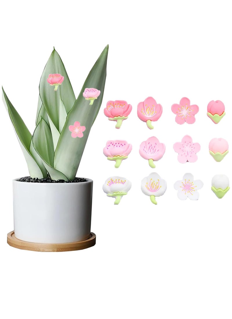 Plant Magnets Flowers for Potted Safe Magnet Charms Indoor Unique Gifts Set of 12 and Outdoor Decoration with a Touch of Humor