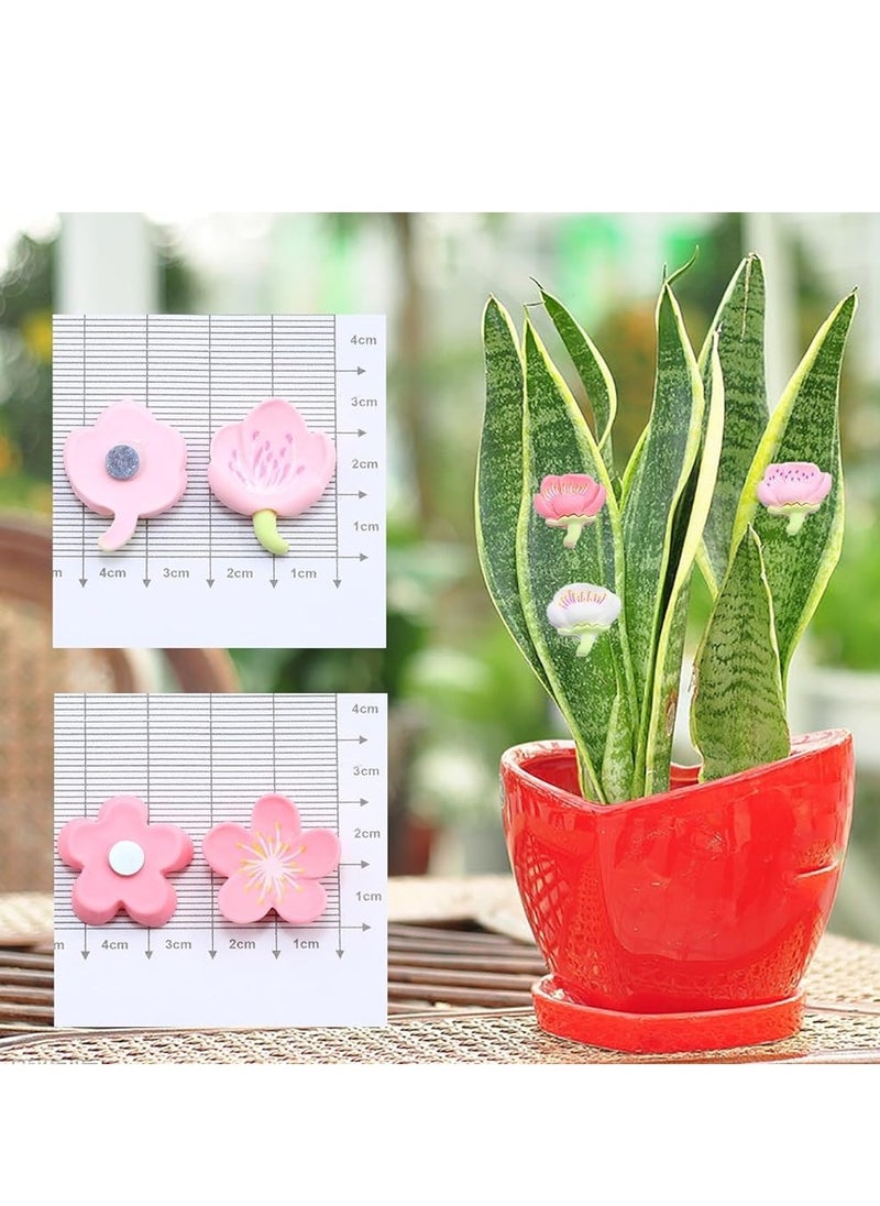 Plant Magnets Flowers for Potted Safe Magnet Charms Indoor Unique Gifts Set of 12 and Outdoor Decoration with a Touch of Humor