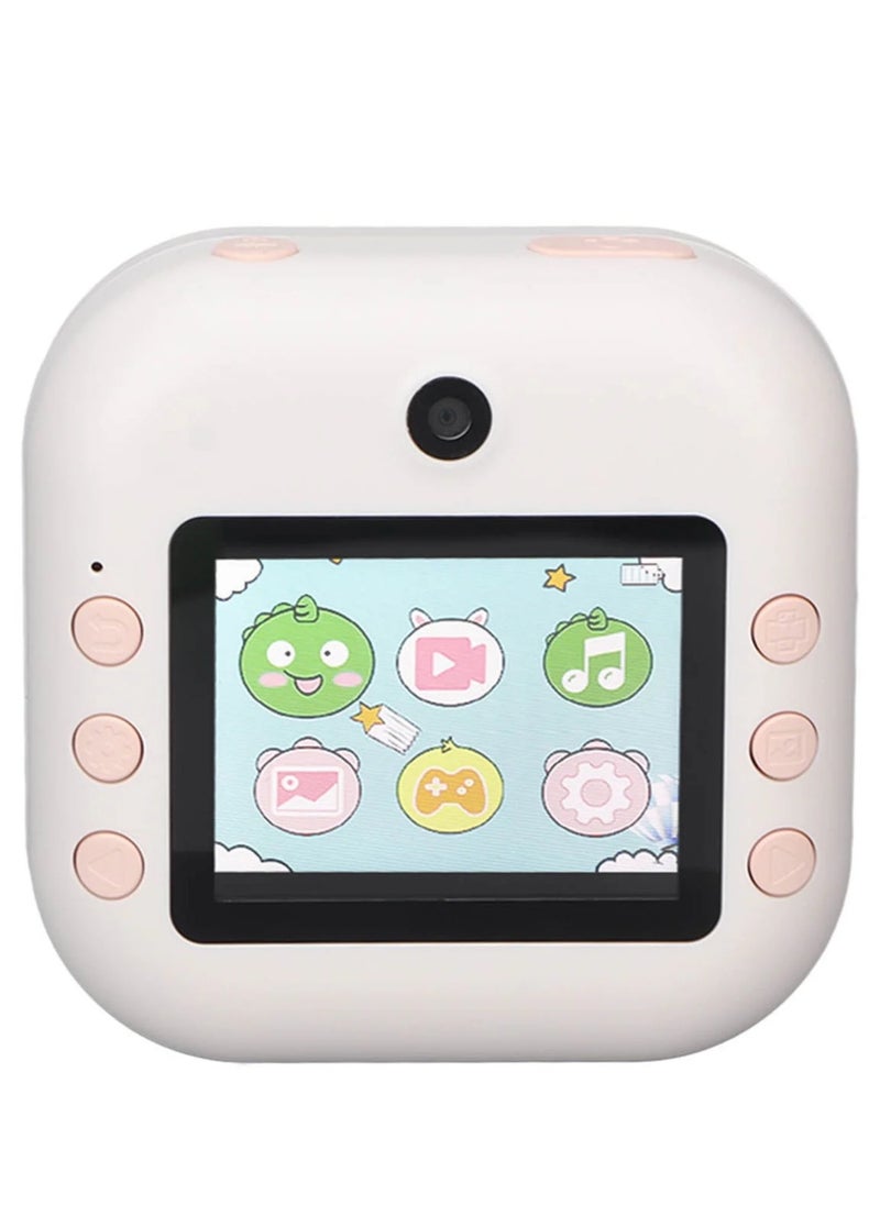 Kids Rechargeable Camera Instant Print Mini Photo Printing Camera For Kids1080P Digital Camera 2/4 LCD Screen 32G SD Card High Definition ABS Body