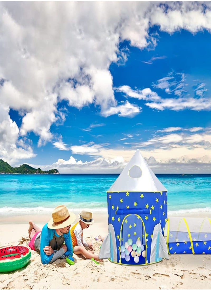 3PC Princess Tent for Girls with Kids Ball Pit, Kids Play Tents and Crawl Tunnel for Toddlers, Pink Pop Up Playhouse Toys for Baby Indoor& Outdoor Tent Games, Birthday Kid’s Gifts