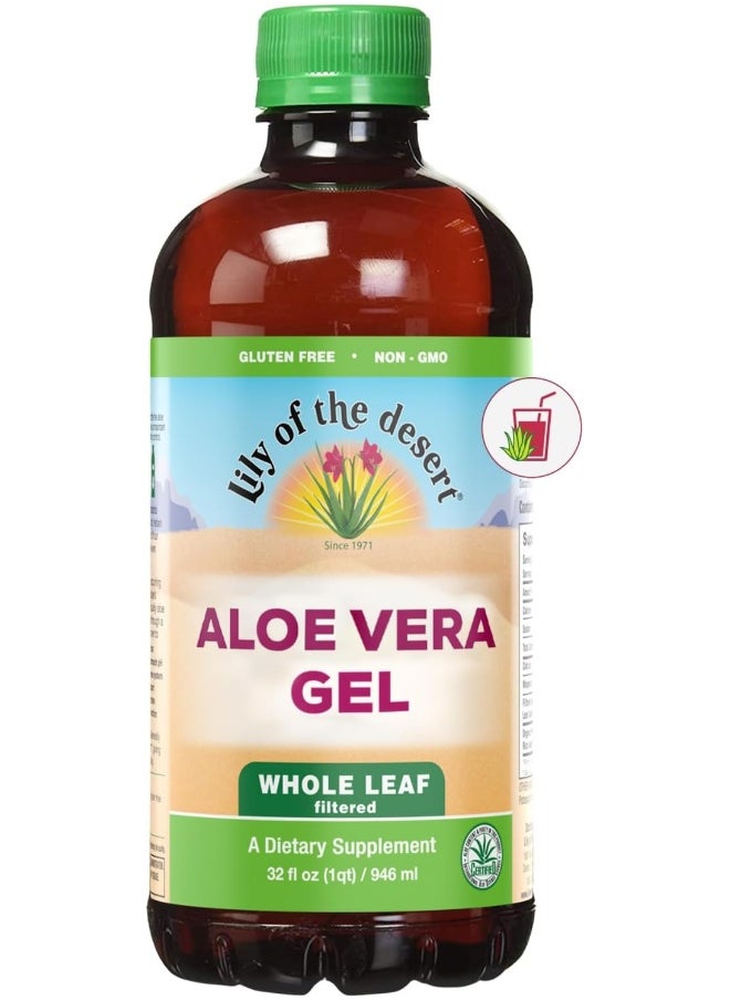 Lily of the Desert Aloe Vera Gel, Whole Leaf, 32 Ounce