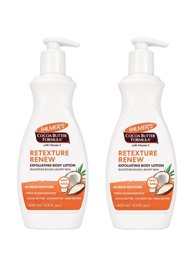 Retexture Renew Exfoliating Body Lotion 400Ml (Pack Of 2)