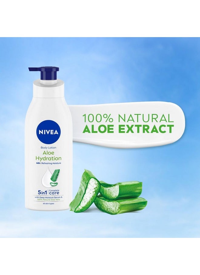 Aloe Hydration Body Lotion 400 Ml | 48 H Moisturization | Refreshing Hydration | Non Sticky Feel | With Goodness Of Aloe Vera For Instant Hydration In Summer | For Men & Women