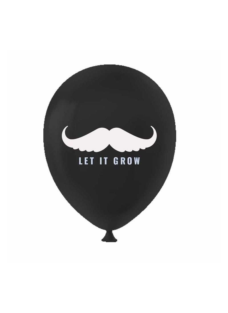 Movember Mustache Latex Balloons-Pack Of 50 ProstateCancer Awareness Balloons For Charity Events,Fundraisers  And Parties–Ideal For Decorating Events,Spreading Awareness