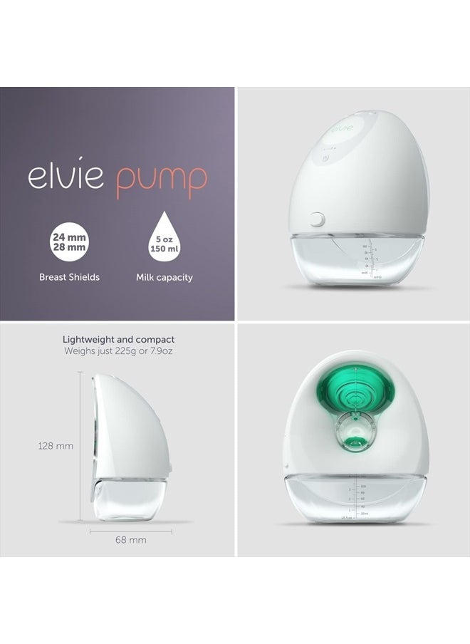 Breast Pump - Single, Wearable Breast Pump with App - The Smallest, Quietest Electric Breast Pump - Portable Breast Pump Hands Free & Discreet - Automated with Four Personalized Settings