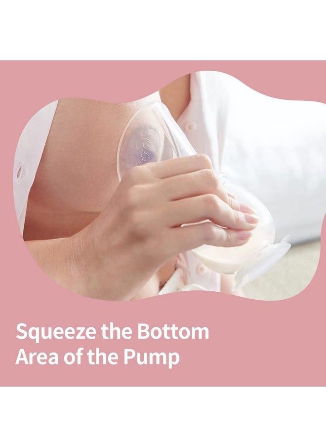 Manual Breast Milk Saver Pump Foodgrade Silicone Natural Suction Comes With A Sucker Stand 4 Oz