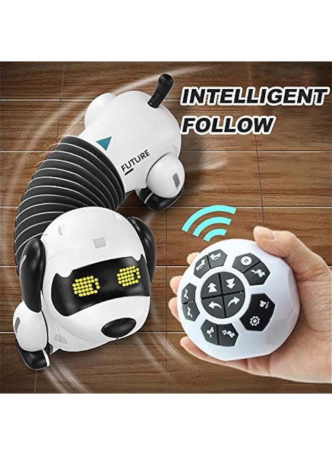 Robot Dog Remote Control Dachshund Puppy, RC Robotic Interactive Intelligent Walking Dancing Doggy Programmable Electronic Pet Toy with Music for Kids Age 6, 7, 8, 9, 10 Year Old