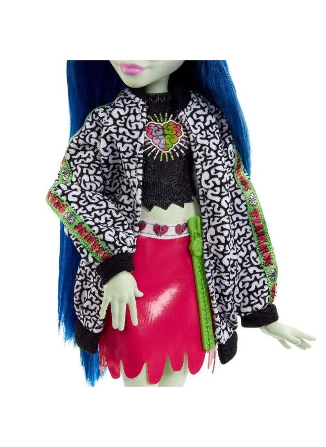 Monster High Ghoulia Yelps Fashion Doll With Pet & Accessories