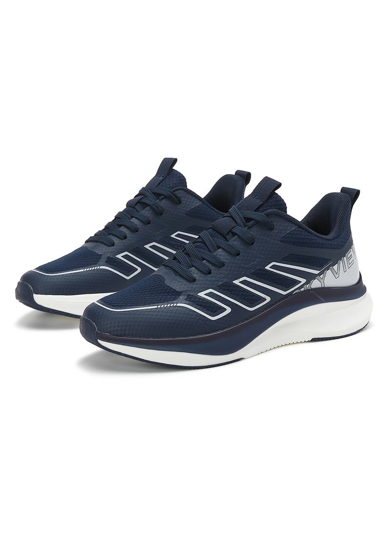 Athlesiure Men's Lace Up Walking Shoes Running Comfortable Tennis Breathable Non Slip Athletic Sports Shoes Gym Workout Cross Training Sneakers With Non-Slip Backing