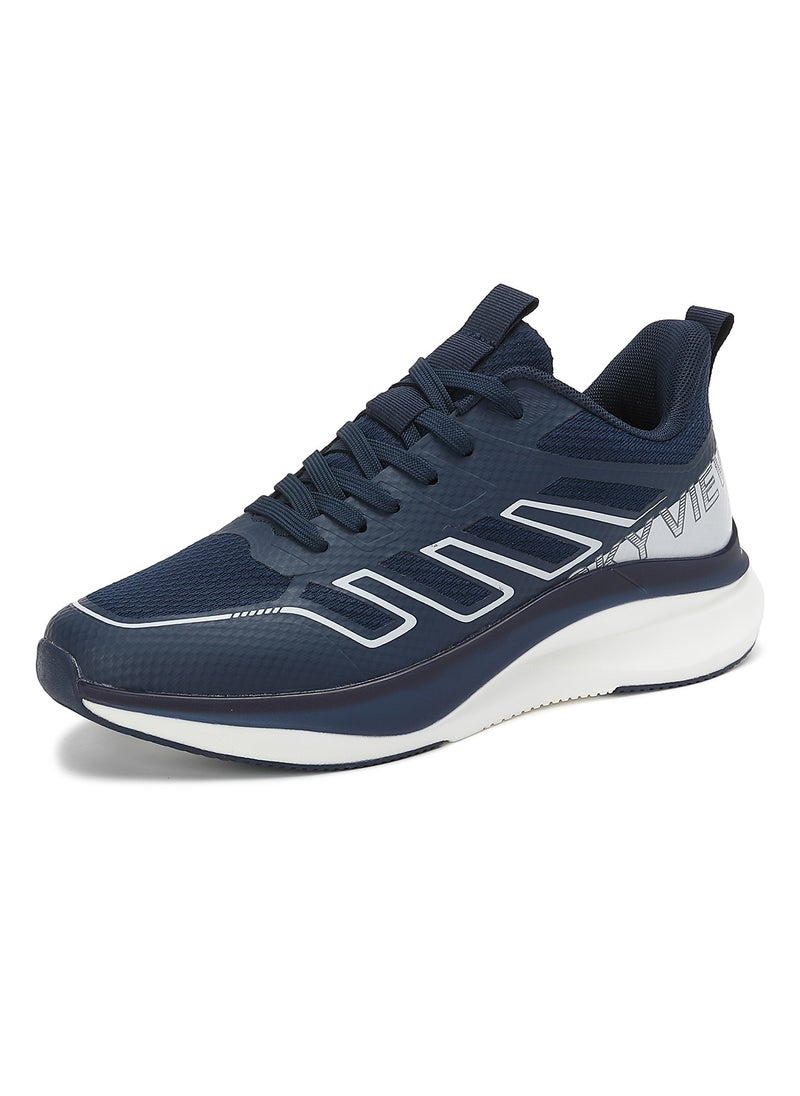 Athlesiure Men's Lace Up Walking Shoes Running Comfortable Tennis Breathable Non Slip Athletic Sports Shoes Gym Workout Cross Training Sneakers With Non-Slip Backing