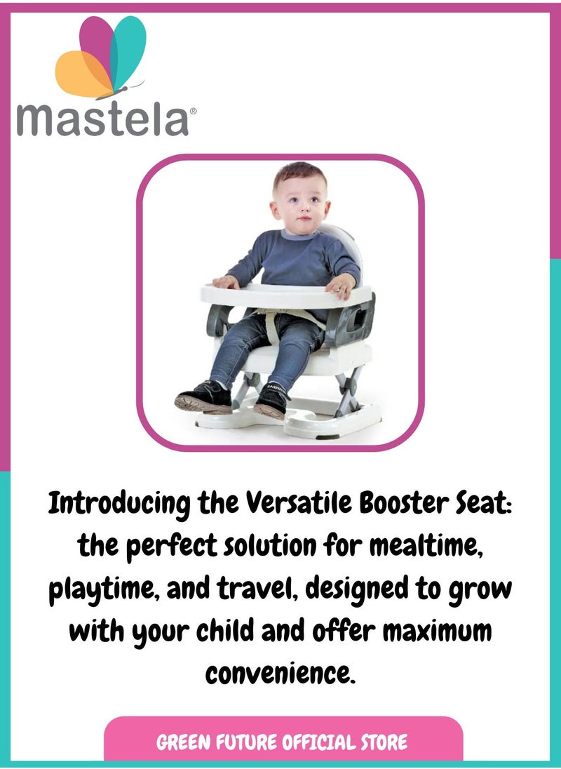 Baby High Chair – Foldable & Adjustable Feeding Chair with Safety Harness and Removable Tray – Compact, Portable Booster Seat for Babies & Toddlers