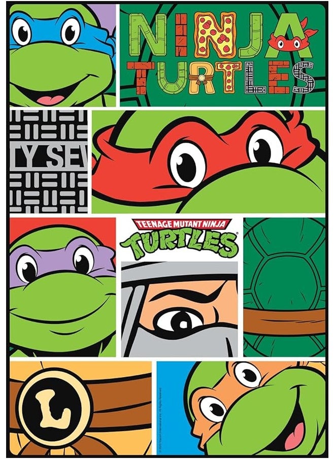 Buffalo Games - Viacom - TMNT Closeups - 300 Piece Jigsaw Puzzle for Families Challenging Puzzle Perfect for Game Nights