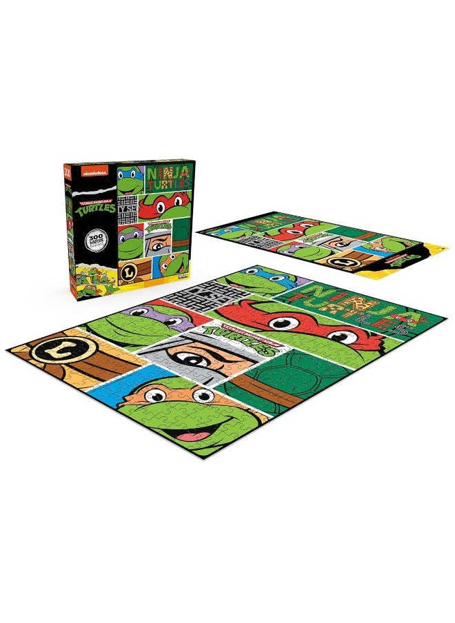 Buffalo Games - Viacom - TMNT Closeups - 300 Piece Jigsaw Puzzle for Families Challenging Puzzle Perfect for Game Nights