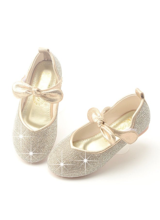 New Sequin Velcro Flat Bottomed Children's Shoes For Girls