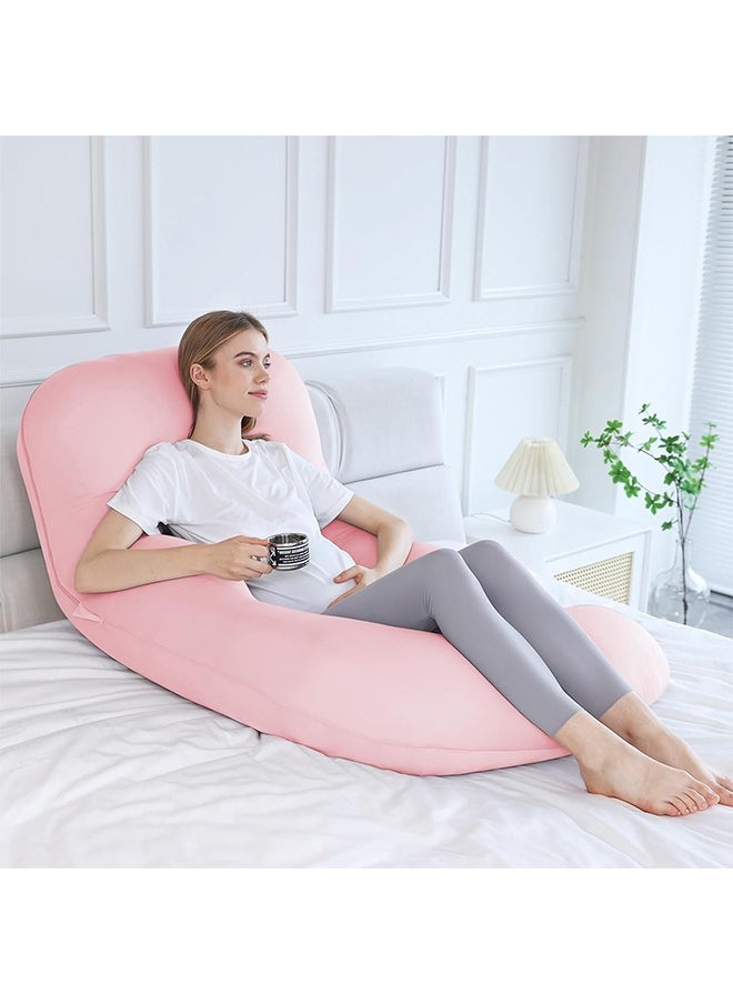 Pregnancy Pillows, 180cm Long Maternity Pillows with Removable Bean Velvet Cover, U-Shape Full Body Pillow, Pregnancy Pillows for Sleeping, Body Pillows for Adults, Maternity Pillow