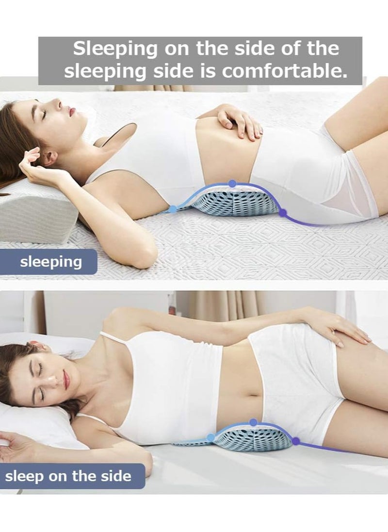 orthopedic pillow lumbar spine, lumbar support, lumbar support, bed pillow for sciatica, hip or leg