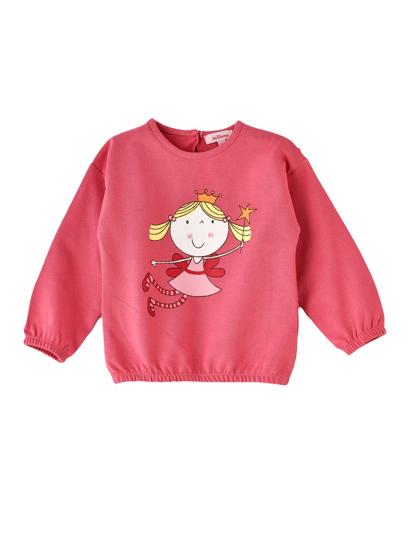 Girls' Fairy Print Sweatshirt