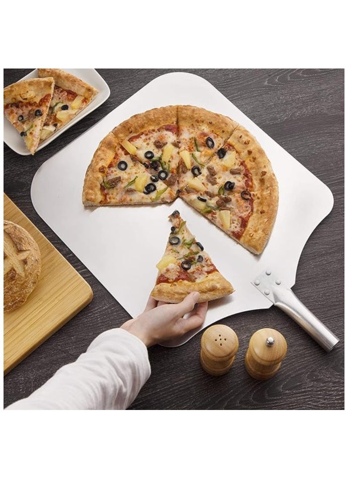 Premium Aluminum Pizza Peel With Detachable Beech Handle, 30.5 * 65cm, Convenient To Store, Good Helper For Baking, Homemade Pizza And Bread