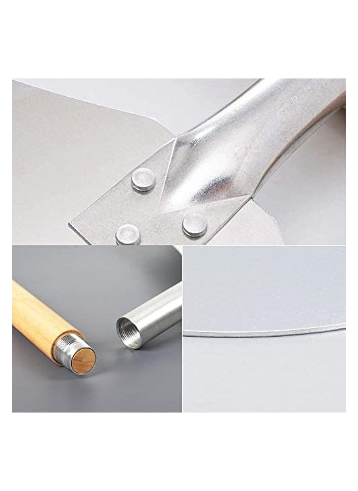 Premium Aluminum Pizza Peel With Detachable Beech Handle, 30.5 * 65cm, Convenient To Store, Good Helper For Baking