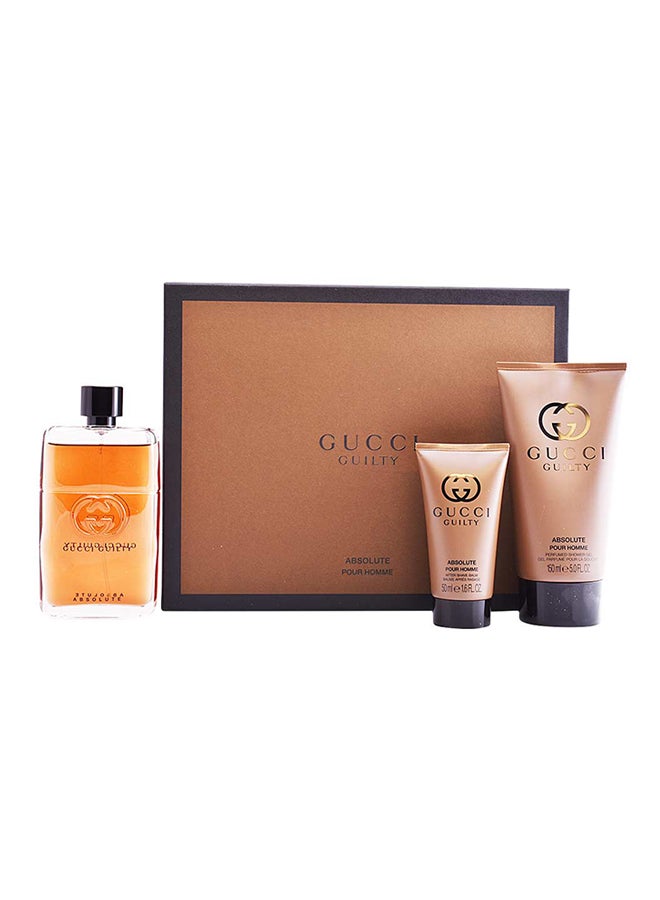 3 Piece Gucci Guilty Absolute Pour Homme Set