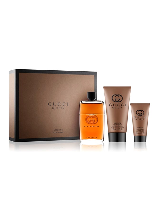 3 Piece Gucci Guilty Absolute Pour Homme Set