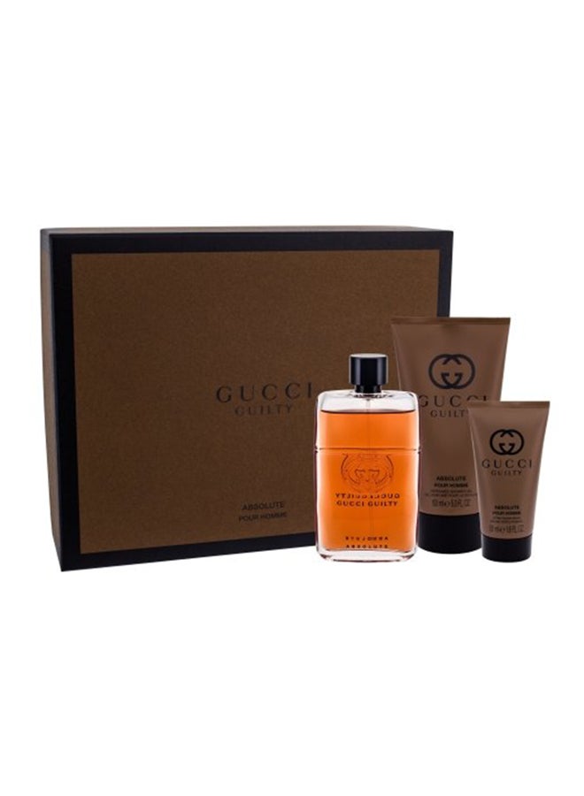 3 Piece Gucci Guilty Absolute Pour Homme Set