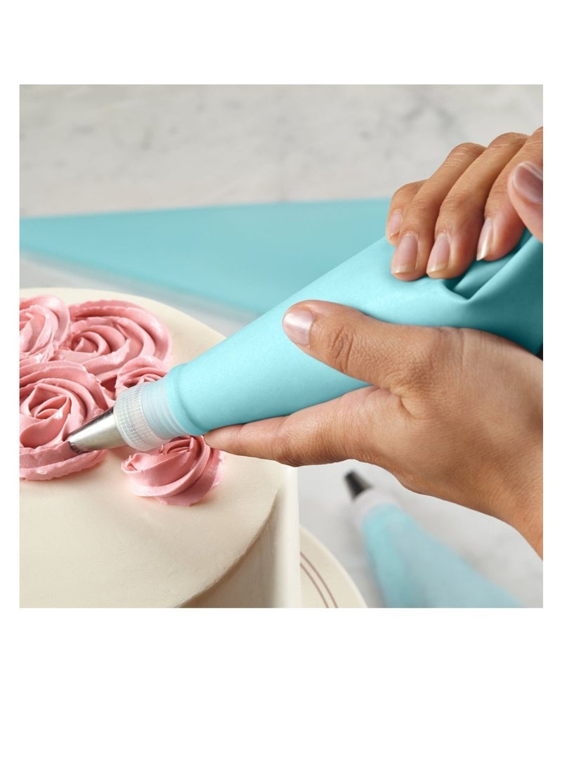 3 Piece Reusable Silicon Cake Pastry Bag Cream Icing Piping Bag Cake Decorating Bags Tools Set 3 in 1 S M L