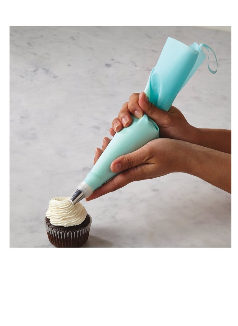 3 Piece Reusable Silicon Cake Pastry Bag Cream Icing Piping Bag Cake Decorating Bags Tools Set 3 in 1 S M L