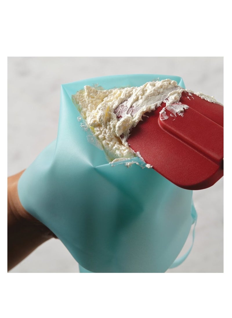 3 Piece Reusable Silicon Cake Pastry Bag Cream Icing Piping Bag Cake Decorating Bags Tools Set 3 in 1 S M L