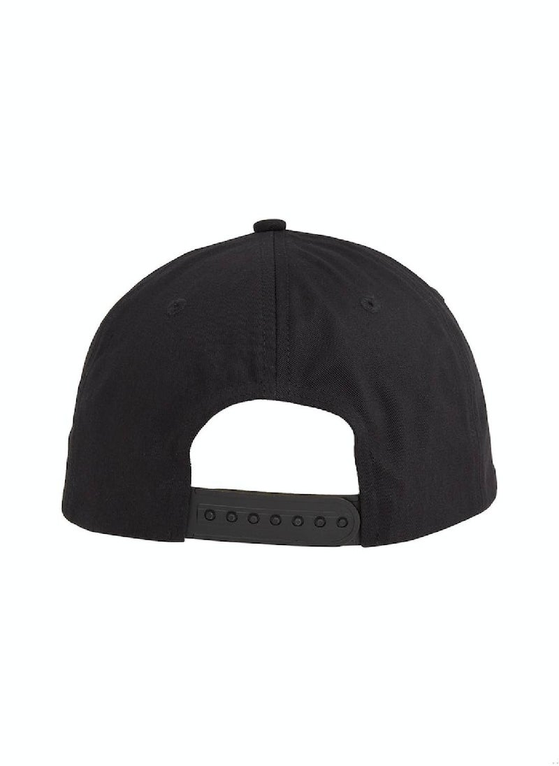 Men's Cotton Institutional Cap - Cotton, Black/ Green