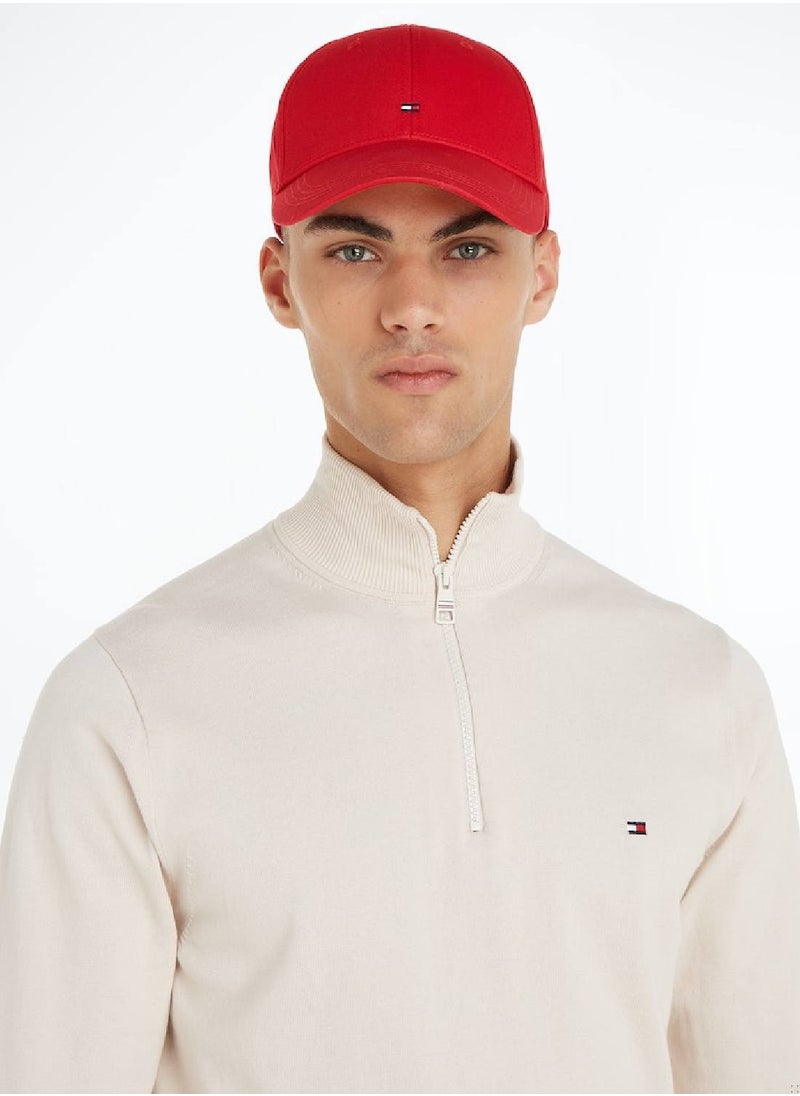 Men's Classic Baseball Cap - Cotton, Red