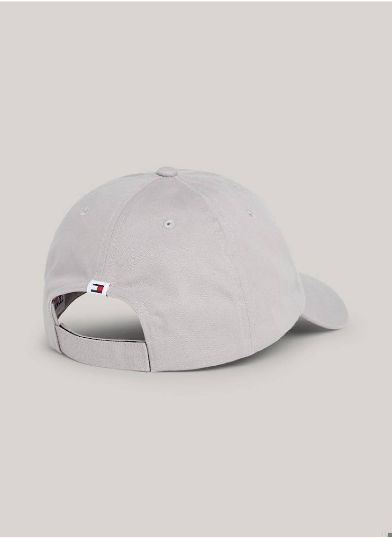 Men's Linear Logo Cap - Cotton, Gray