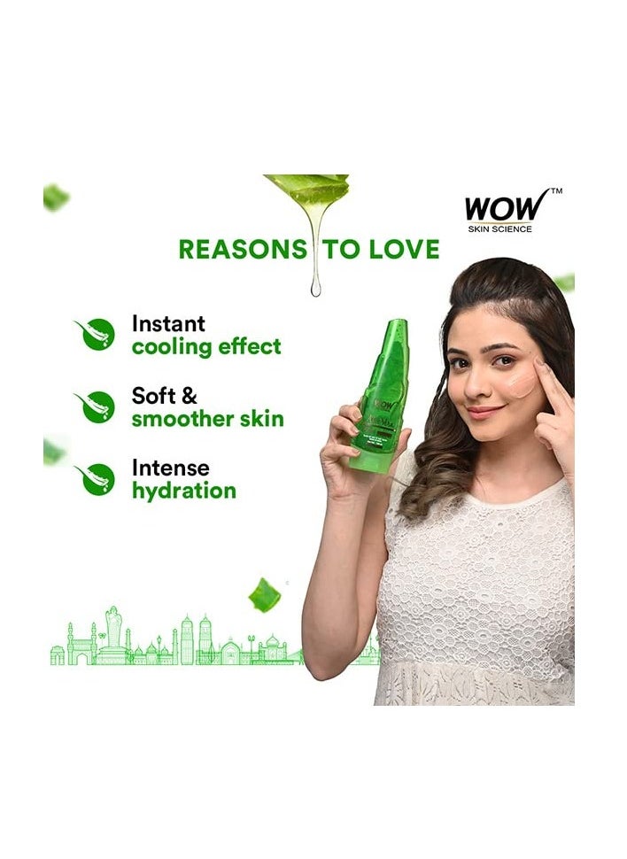 WOW Skin Science 99% Pure Aloe Vera Gel for Face, Skin & Hair - 150ml | Ultimate Gel For Glowing Skin | For Both Men and Women