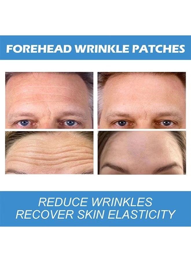 Forehead Wrinkle Patches 12pcs - Smooth Fine Lines & Wrinkles, Anti-Wrinkle Patches with Hydrolyzed Collagen with Aloe,Vitamin E, Anti Wrinkle Patches, Forehead Wrinkles Treatment