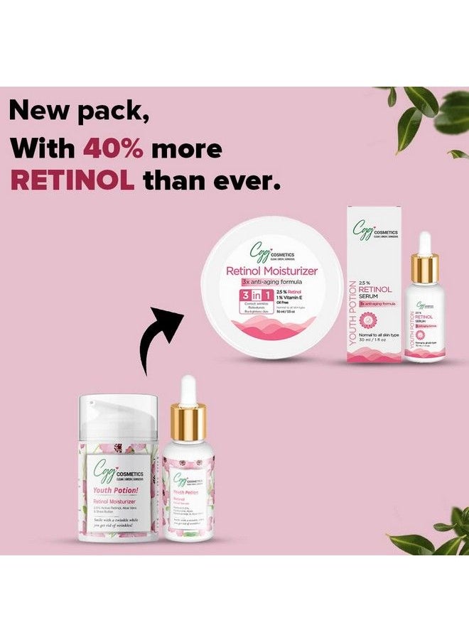 Retinol 2.5% Hyaluronic Acid Niacinamide And Aloe Vera Facial Serum 30Ml