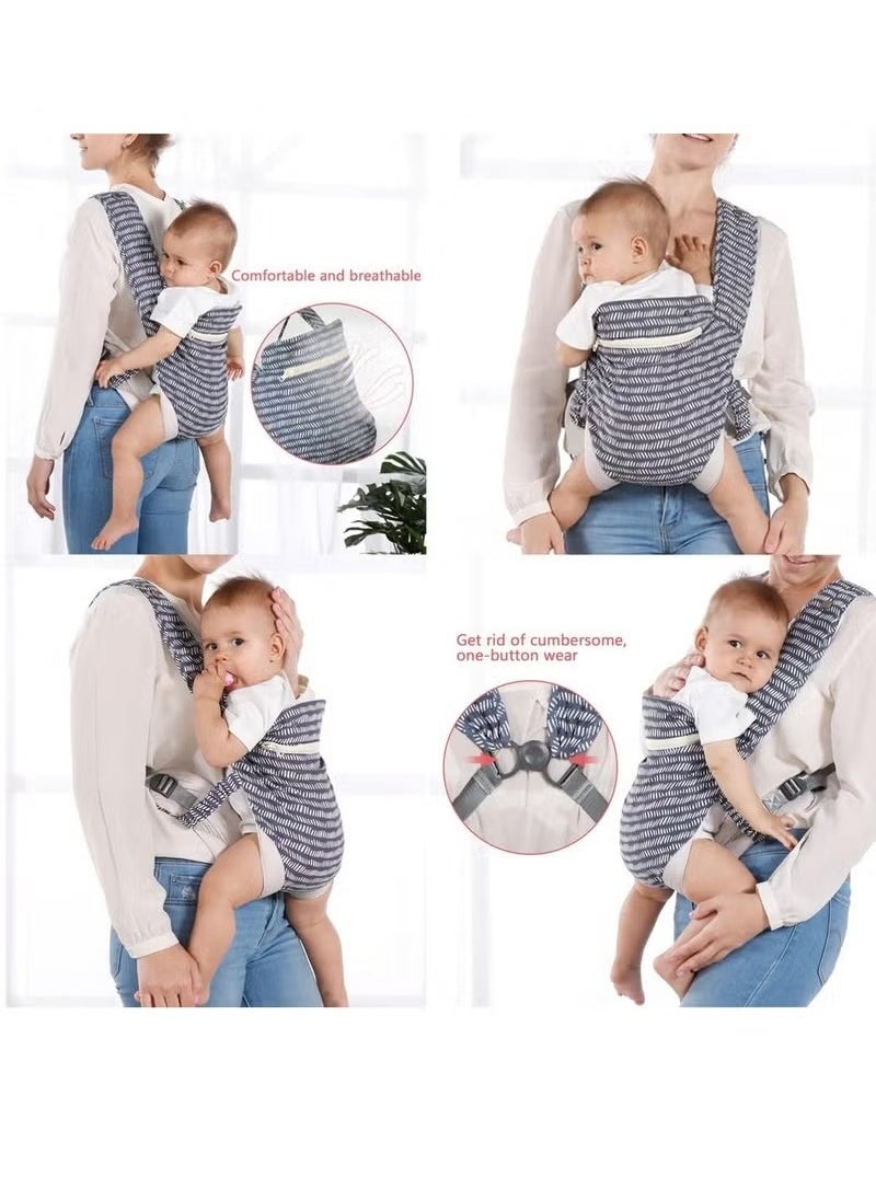 Baby Carrier Baby Strap Baby Sling Protable Baby Holder 100% Cotton Wrap Soft Breathable Adjustable Safe Relaxed Comfortable For Newborn Infant Child Toddlers 3 Months to 3 Years Old